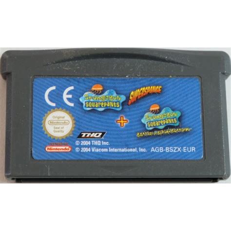 Gameshop Twente Spongebob Squarepants Supersponge Battle For Bikini Bottom Kale Cassette Gba