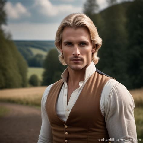 Handsome Year Old Blonde Athletic Lord Of Stable Diffusion Online