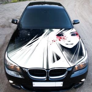 Dark Anime Girl Car Hood Wrap, Car Hood Decal, Car Hood Sticker, Hood Wrap for Cars, Truck Hood ...