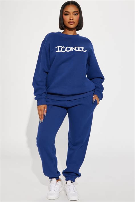 Iconic Sweatpant Set Navy Fashion Nova