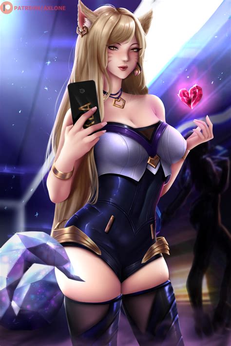 Kda Ahri Selfie By Axlone Hentai Foundry