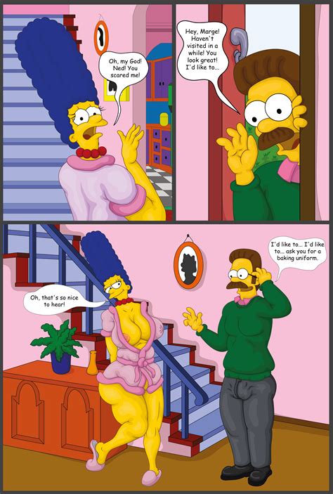 Marge And Ned By Din Dingo Hentai Foundry