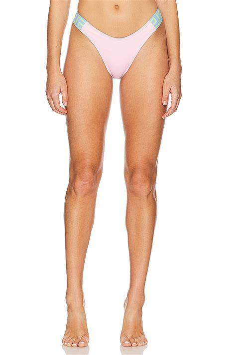 Versace Vita Bikini Bottom In Pastel Pink Pastel Blue Mint Revolve