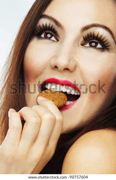 Naked Woman Beautiful Brown Eyes Long Stock Photo Edit Now
