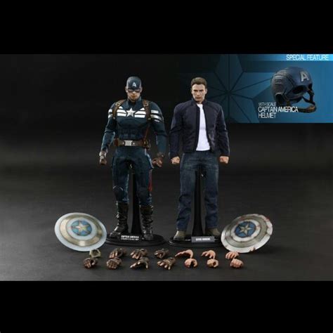Hot Toys Captain America And Steve Rogers Set Hobbies Toys Toys Games On Carousell