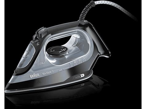 BRAUN SI 3055 BK TEXSTYLE Dampfbügeleisen (2400 Watt, Keramiksohle ...