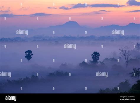 myanmar burma karen  kayin state hpa  landscape  sunrise