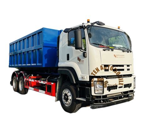 Isuzu Giga 6X4 Hook Arm Garbage Truck 420HP 22 Cubic Meter Hook Lift