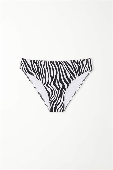 Timeless Classic Zebra Print Bikini Bottoms Tezenis