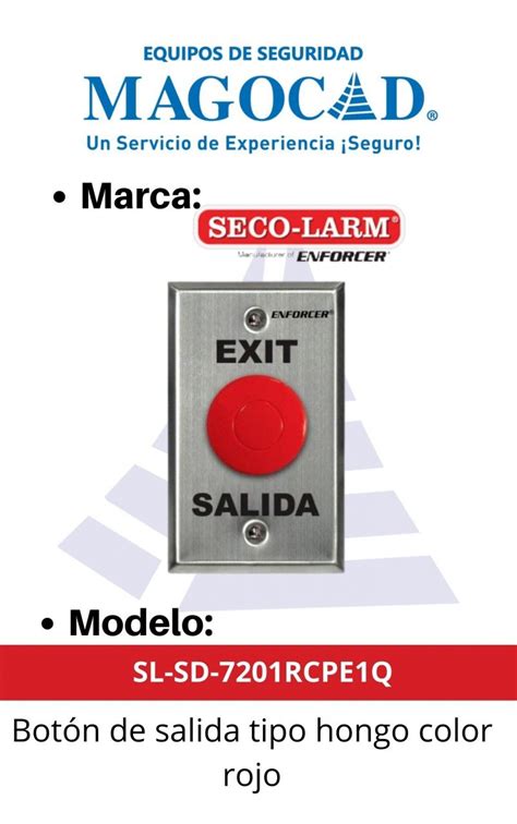 Botón de Salida SD 7201RCPE1Q Magocad