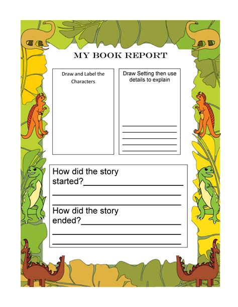 30 Book Report Templates And Reading Worksheets
