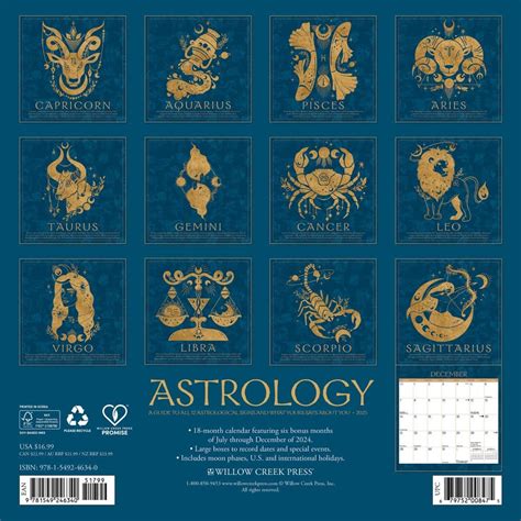 Astrology 2025 Wall Calendar - Calendars.com