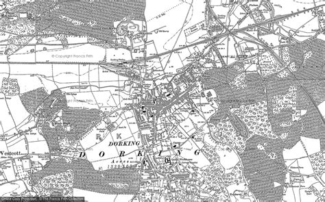 maps  dorking surrey francis frith