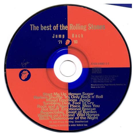 Rolling Stones Jump Back The Best Of Cd Usado