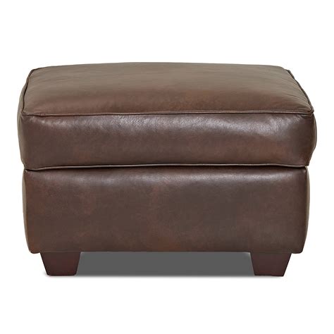 Wayfair Custom Upholstery Jennifer Leather Ottoman & Reviews | Wayfair