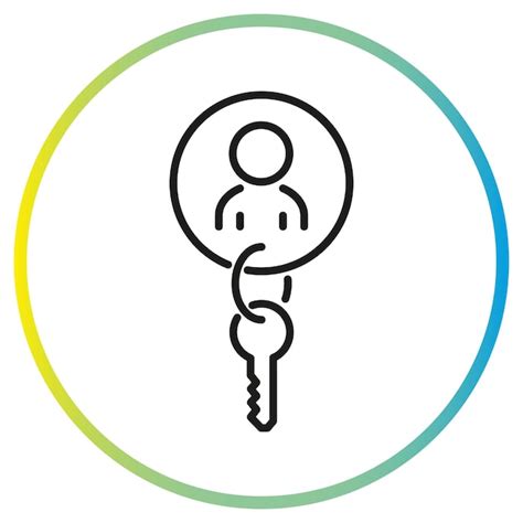 Premium Vector Account Key Icon