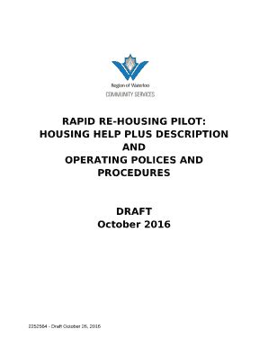 Rapid Re Housing Pilot Doc Template Pdffiller