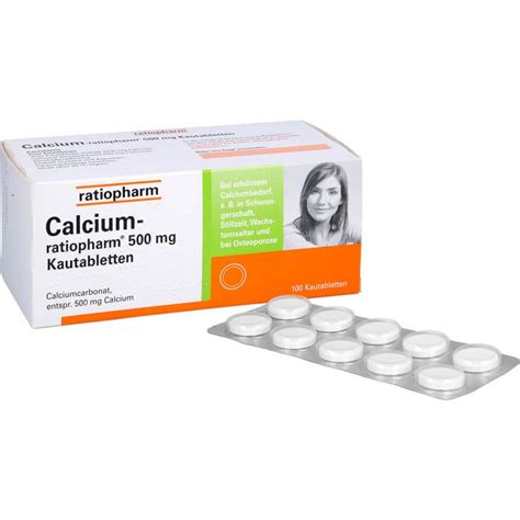 Lijekovi Iz Njema Ke Calcium Ratiopharm Mg Chewable Tablets Pcs