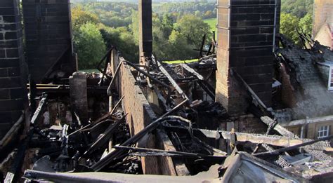 Gallery Aerial Pictures Of The Fire Damage Caused To Crathorne Hall