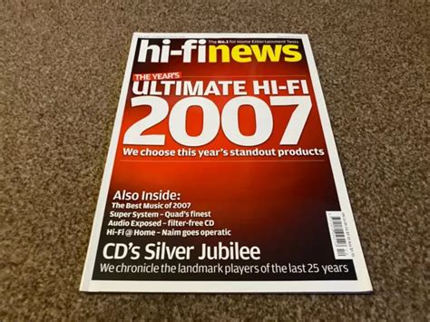 Hi Fi News And Record Review Magazine Ultimate 2007 Special Issue £999