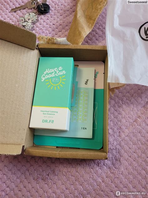 Солнцезащитная эссенция Dr.F5 Heartleaf Calming Sun Essence SPF 50+PA ...
