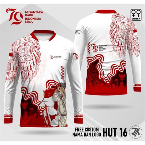 Jual jersey hut ri 79 jersey 17 agustus kaos 79 kaos kemerdekaan lengan