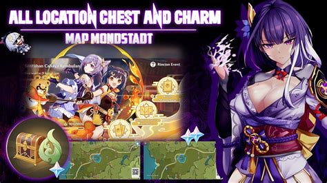 All Location Mystmoon Chest And Charm In Mondstadt Event Anniversary