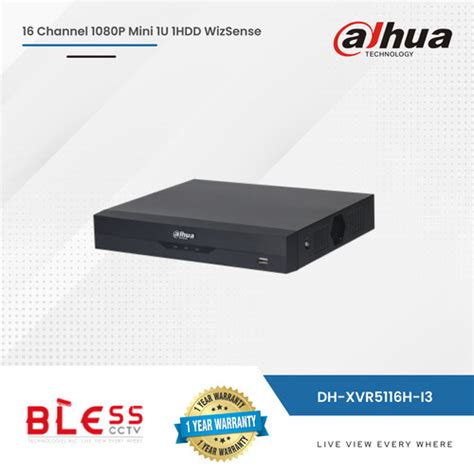 Jual DVR CCTV Dahua DH XVR5116H I3 16 Channel 5MP 1 HDD WizSense XVR