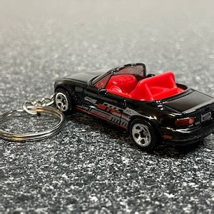 Mazda Miata Keychain Black Matchbox Hot Wheels Matchbox Etsy