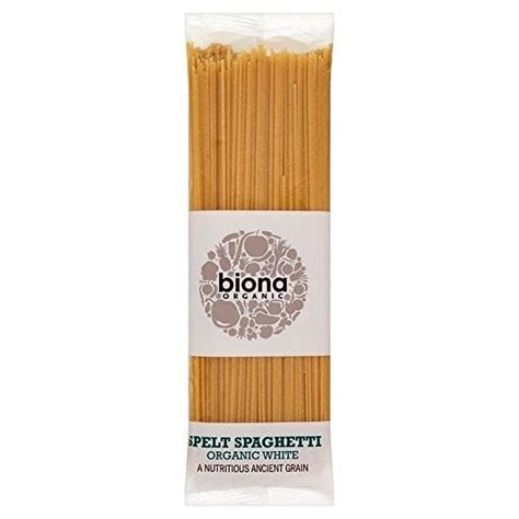 Biona Organic Spelt Spaghetti White 500g Pack Of 2