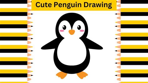 How To Draw Cute Penguin Simple Drawing Easy Drawing Step By Step