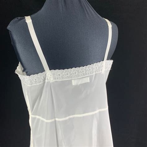 Vintage 1950s Barbizon White Full Slip Size 18 5 Arie… Gem