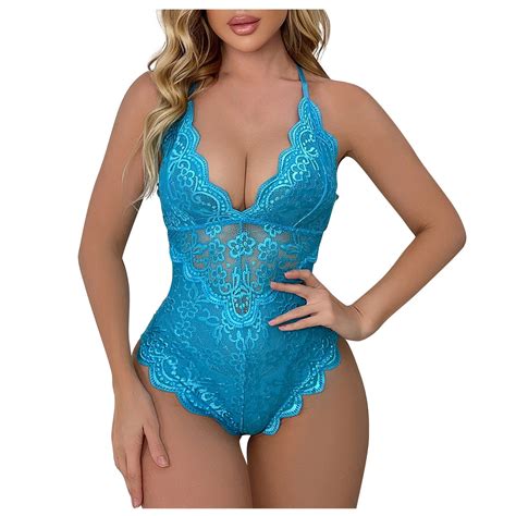 Xhjun Women S Sheer One Piece Lingerie Set Lace Teddy Bodysuit Chemise