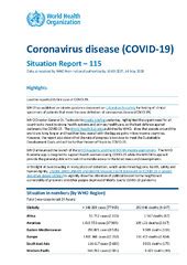 Coronavirus disease 2019 (‎‎COVID-19)‎‎: situation report, 115