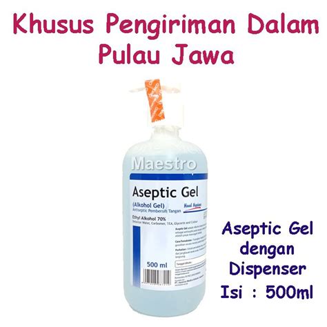 Jual Aseptic Gel Dispenser Onemed Ml Antiseptic Hand Sanitizer