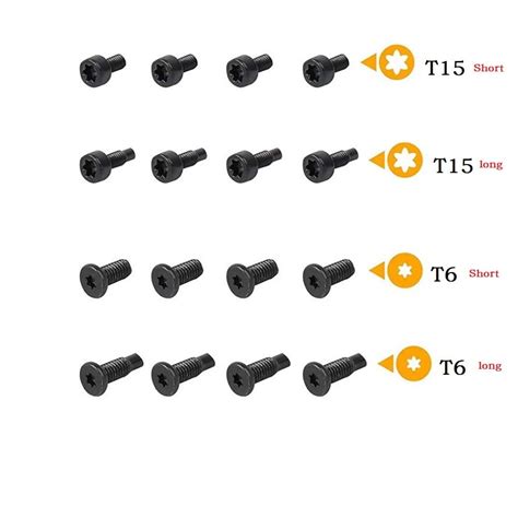 16pcs Security Screws For Ring Doorbell Magnetic Torx Screwdriver T6