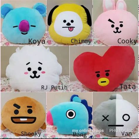 Jual Bantal Bt Bts Unofficial Cooky Tata Hooky Himmy Koya Mang Rj Di