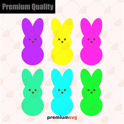 Easter Peeps SVG Bundle Cut Files Easter Day SVG Cut File PremiumSVG