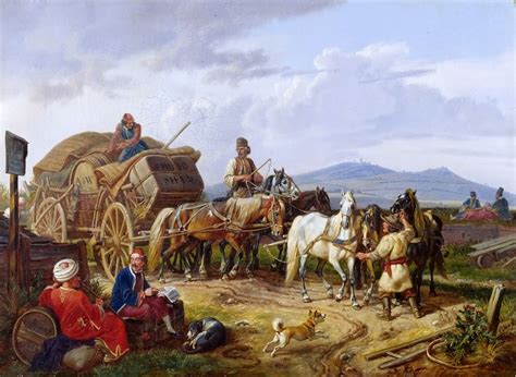 A Walachian Cart Johann Adam Klein