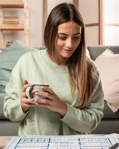 Premium Photo Medium Shot Woman Holding Cup