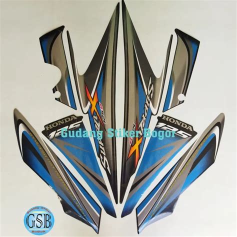 STIKER STRIPING LIS FULLBODY MOTOR HONDA SUPRA X 125 2010 STD FULL