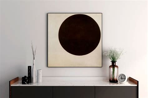 Kazimir Malevich Black Circle Print On Canvas Large Wall Etsy
