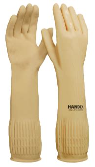 LUVA HANDEX HAND LATEX LONGAFLEX HX030T10E001 Balaska Equipamentos