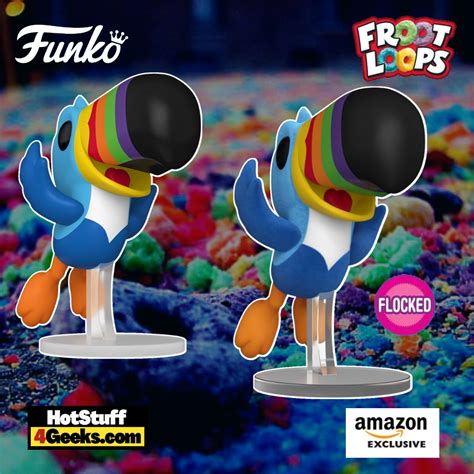 2023 NEW Froot Loops Toucan Sam Flying Flocked Funko Pop