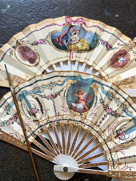 Hand Painted Fan, Folding Hand Fans, Decorative Fans, Hand Fan Flowers, Vintage Fan, Vintage ...