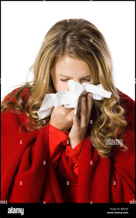 Woman And Sneezing High Resolution Stock Photography And Images Alamy