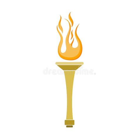 S Mbolo De La Antorcha Icono De La Antorcha O Logotipo Ilustraci N Del