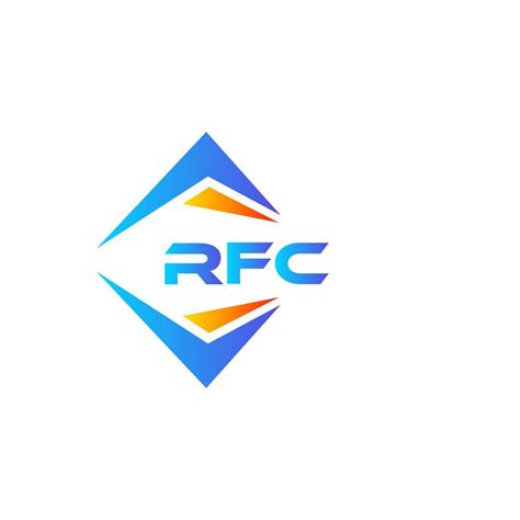 RFC abstract technology logo design on white background. RFC creative ...