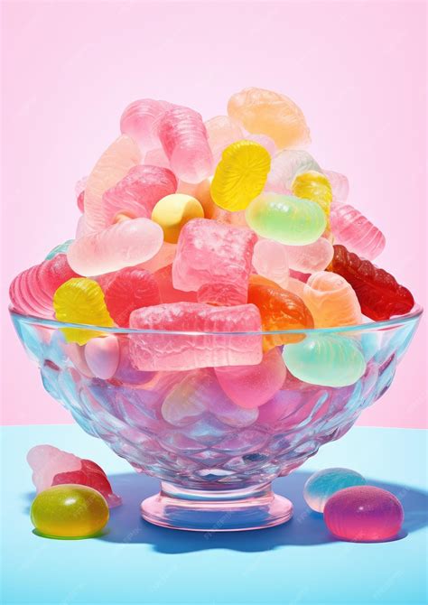 Premium Ai Image A Pile Of Sweet Candies Of Various Kinds Generative Ai