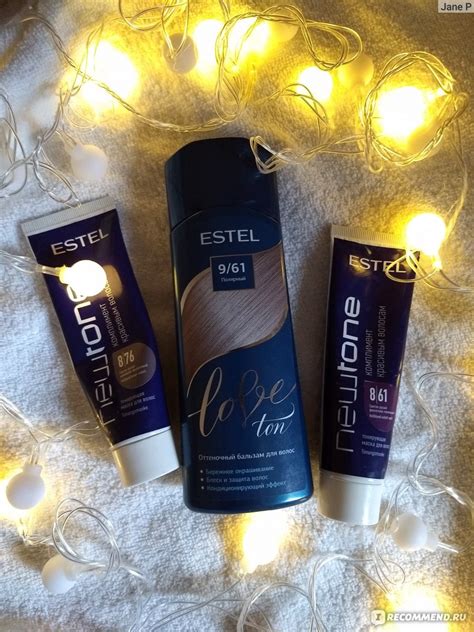 Оттеночный бальзам для волос Estel Love Ton - «Estel...9,61. Как всё не ...